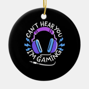 Gamer I Am Gaming Ceramic Ornament