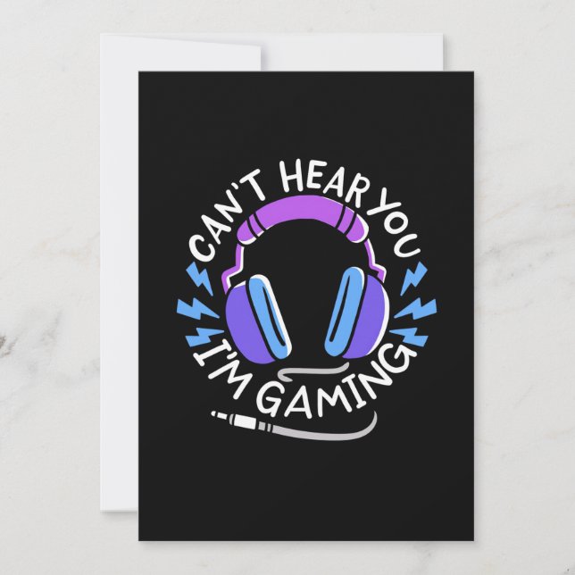 Gamer I Am Gaming Invitation (Front)