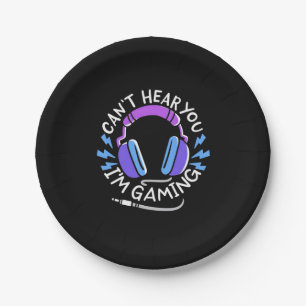 Gamer I Am Gaming Paper Plates