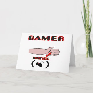 Gamer Insert Controller Here Holiday Card