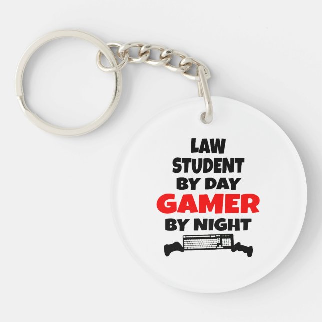 Gamer Law Student Keychain (Front)