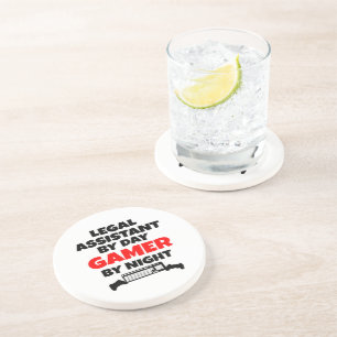 Gamer Legal Assistant Drink Coaster