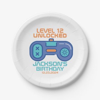 Gamer Level Unlocked Video Games Boy's Birthday