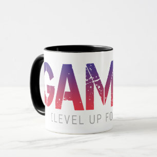 Gamer Level Up Forever Vintage Gamepad Design Mug
