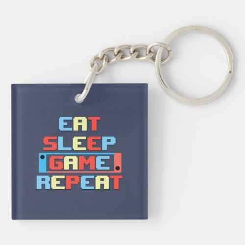Gamer life style Funny gaming  Keychain