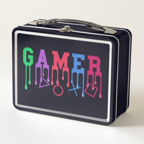 Gamer  metal lunch box