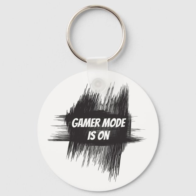 Gamer Mode Button Keychain (Front)