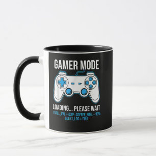 Gamer Mode Loading Coffee Fuel Gaming Aesthetic Mug