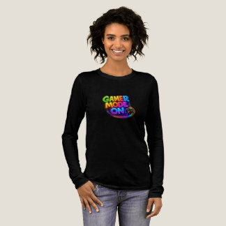 Gamer Mode On – Colorful Neon Gaming Typography wi Tri-Blend Shirt