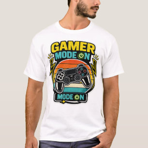 Gamer Mode On Retro Controller Sunset T-Shirt