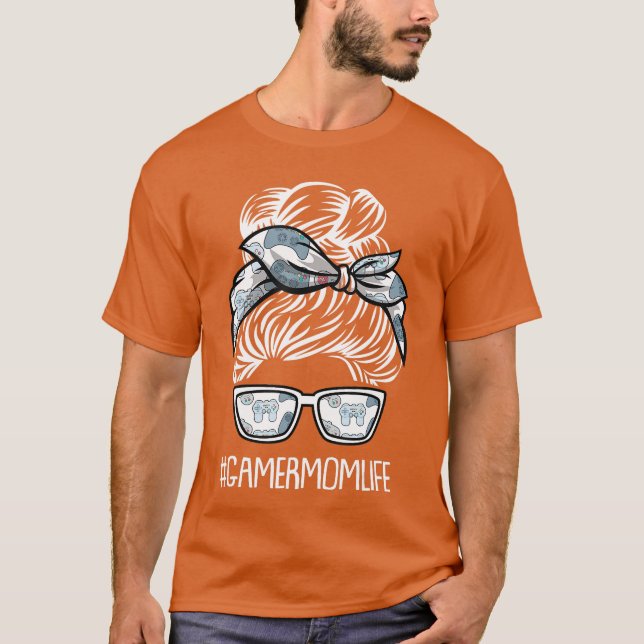 Gamer Mom Life MothersDay Gaming VideoGame Control T-Shirt (Front)
