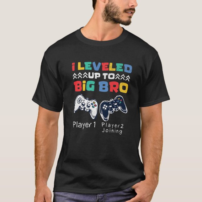 Gamer New Brother For Video Game Big Brother T-Shirt (Front)