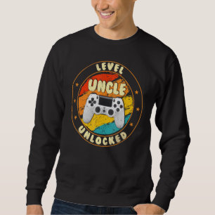 Gamer New Uncle Dad Mom Baby Announcement Pregnanc Sweatshirt