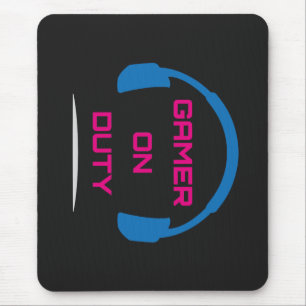 Gamer On Duty Video Game Mouse Pad