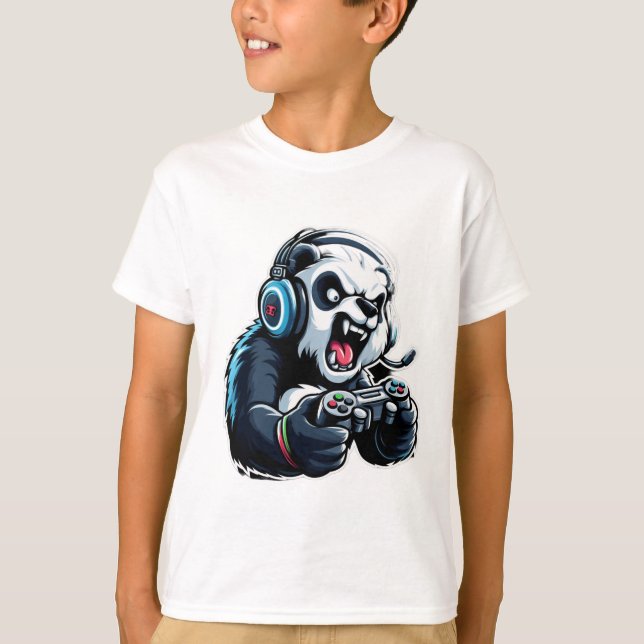 Gamer Panda T-Shirt (Front)
