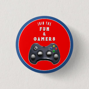 Gamer Party Favors Button