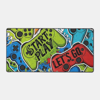 Gamer Pattern Desk Mat