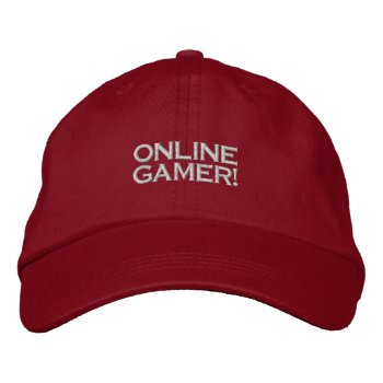 Gamer  Pc Game Player Cap by EarthGifts at Zazzle