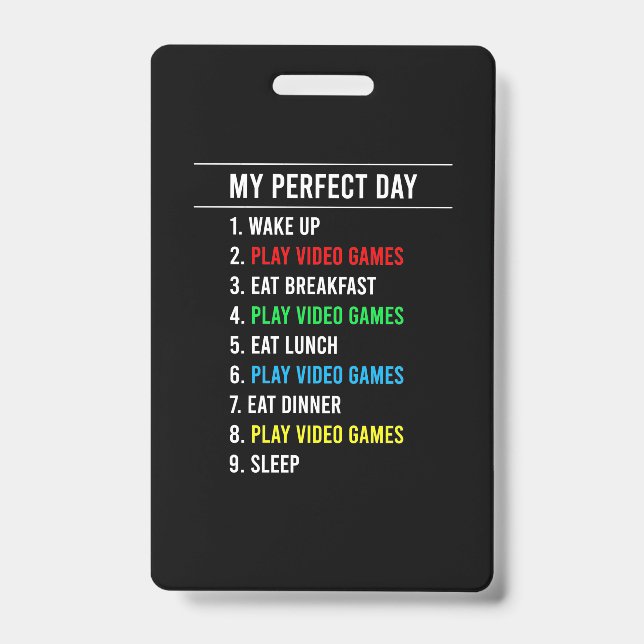 Gamer Perfect Day Badge (Front)