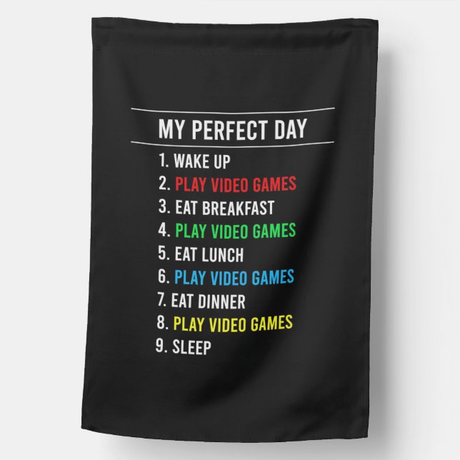 Gamer Perfect Day House Flag (Front)