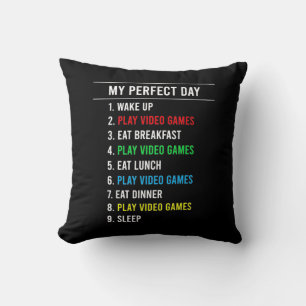 Gamer Perfect Day Throw Pillow