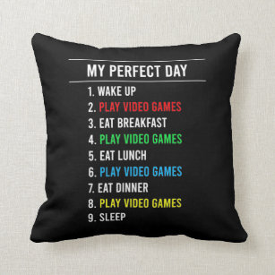 Gamer Perfect Day Throw Pillow
