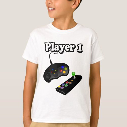 Gamer  Player 1  Personalize T_Shirt