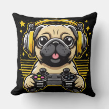 Gamer Pug Gaming Pugs Video Game Gift