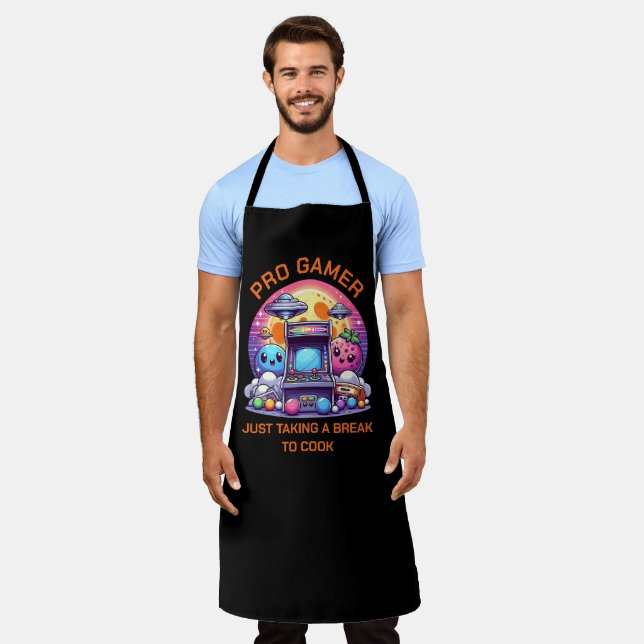 Gamer Retro Arcade Apron (Worn)