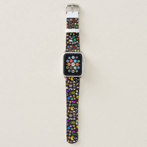 Gamer Retro Pixel Video Gaming Icons Apple Watch Band