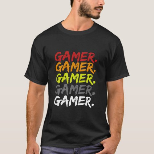 Gamer Retro Vintage  T_Shirt