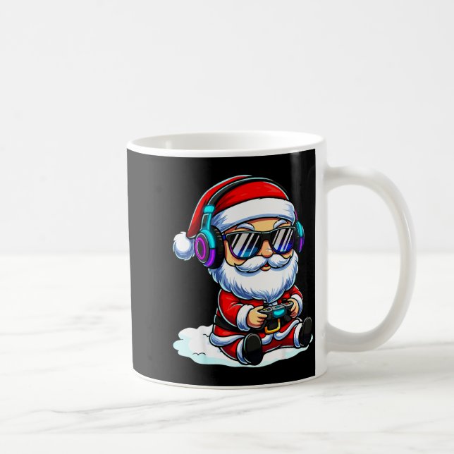 Gamer Santa Video Game Christmas Gaming  Coffee Mug (Right)
