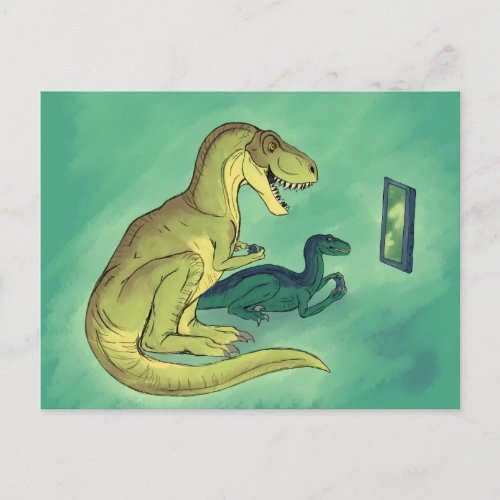 Gamer_Saurus Postcard