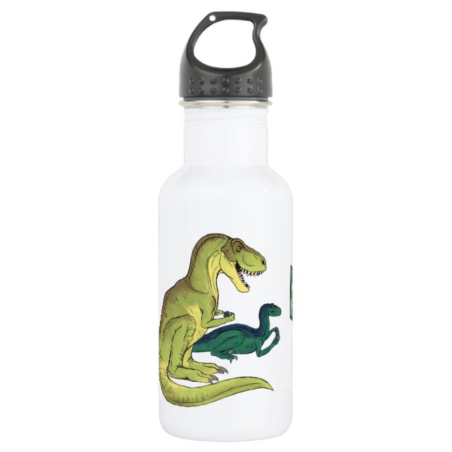 Gamer-Saurus Stainless Steel Water Bottle (Front)