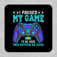 Gamer Shirt Boys Men Kids Teens Paused My Game To