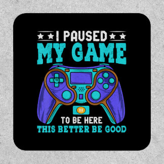 Gamer Shirt Boys Men Kids Teens Paused My Game To  Patch