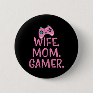 Gamer Shirts Video Gaming Boys Men Girl Kids Gift Button