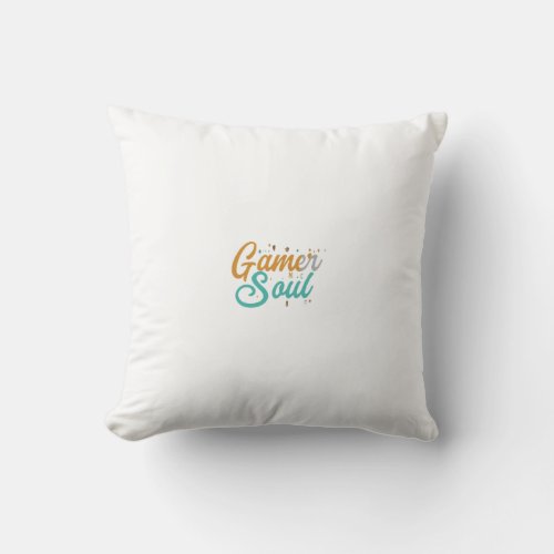 Gamer Soul Throw Pillow