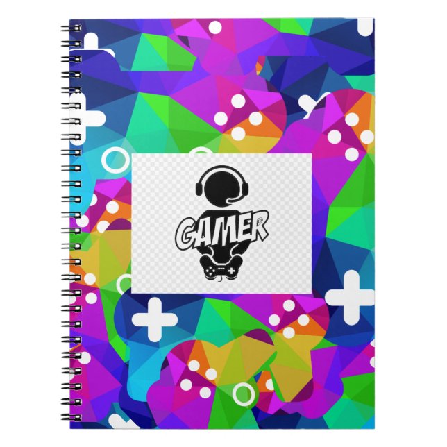 "GAMER" SPIRAL BOUND NOTEBOOK (Front)