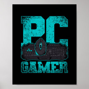 Gamer Sport Computer Games Player Gift Pc Gaming Poster