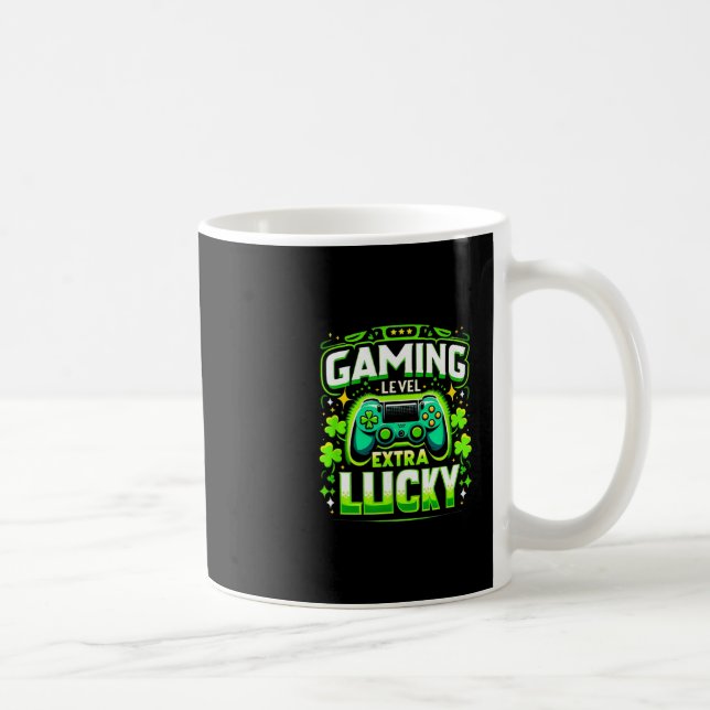 Gamer St Patricks Day Boys Video Games St Pats Gam Coffee Mug (Right)