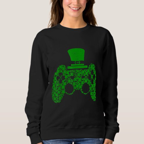 Gamer St Patricks Day Video Game Controller Shamro Sweatshirt