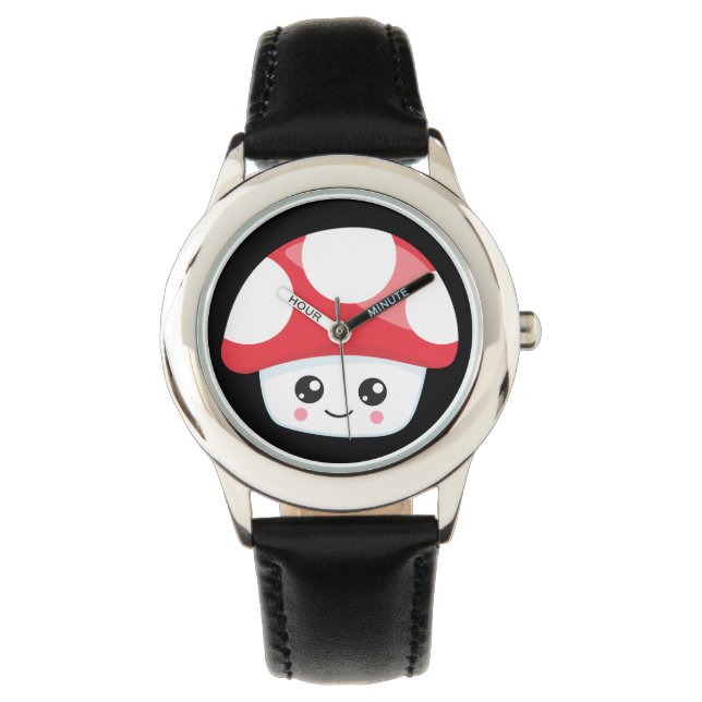 Gamer - Stainless Steel Leather Strap Watch (Front)