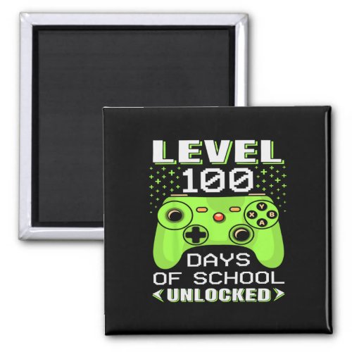 Gamer Student 100th Day Teacher 100 Days Of School Magnet