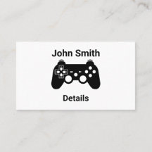 Gamer tester business card