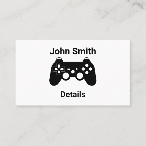 Gamer tester business card 