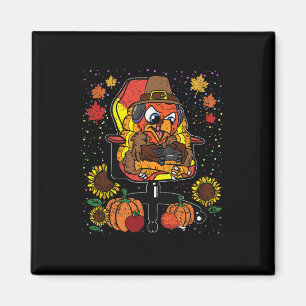 Gamer Thanksgiving Day Gaming Video-game Gamer  Magnet