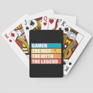 Gamer. The Man. The Myth. The Legend. Poker Cards