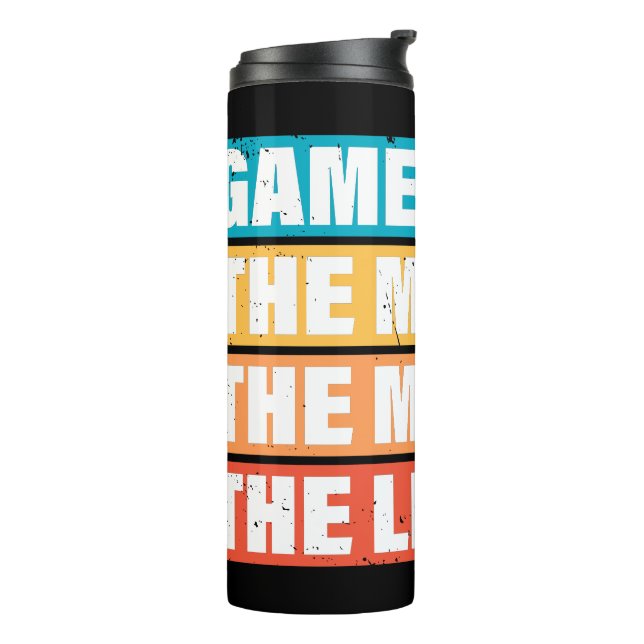 Gamer. The Man. The Myth. The Legend. Thermal Tumbler (Rotated Left)