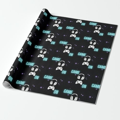 Gamer Themed Wrapping Paper
